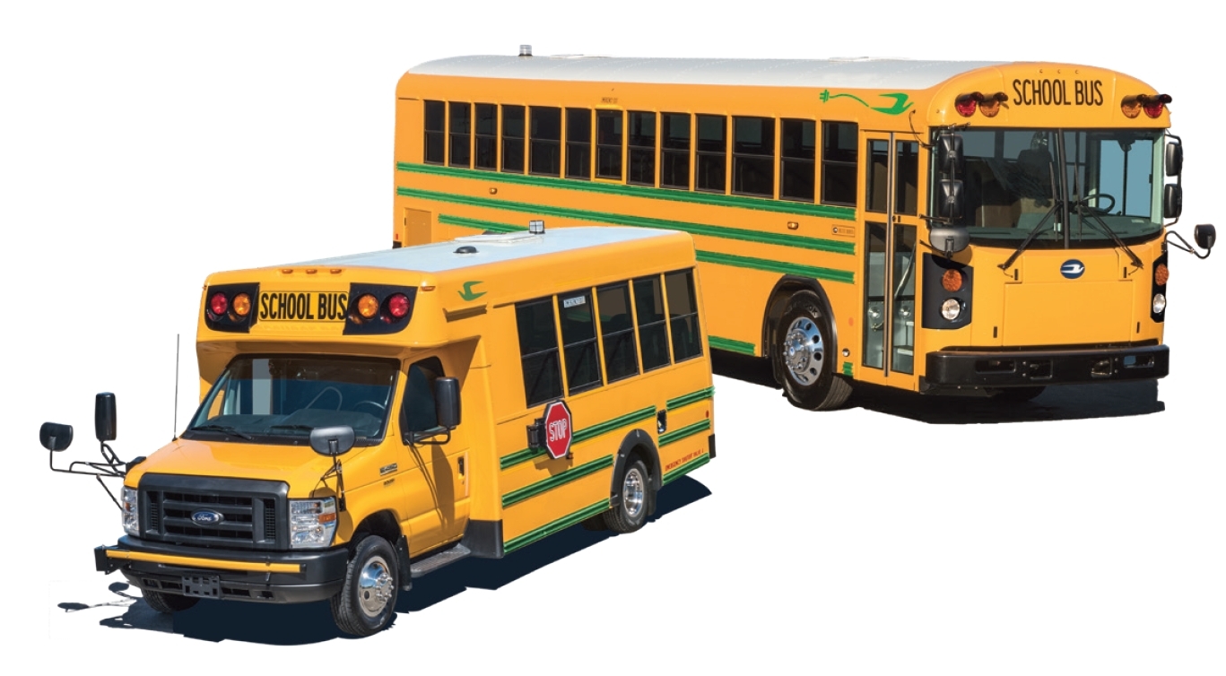 Big Yellow School Bus Go Green With Electric Power